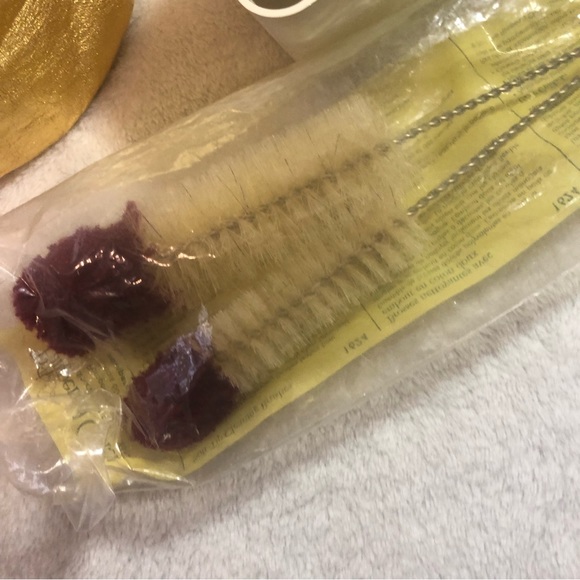 The Pampered Chef bundle reusable wine bag bottle cleaning brushes measuring cup - Picture 4 of 10